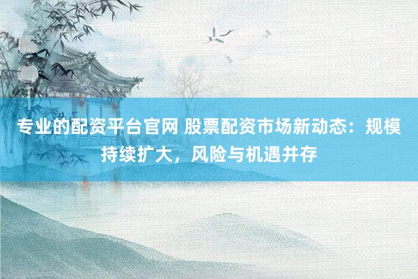 专业的配资平台官网 股票配资市场新动态：规模持续扩大，风险与机遇并存