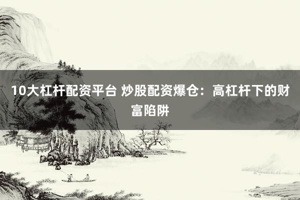 10大杠杆配资平台 炒股配资爆仓：高杠杆下的财富陷阱